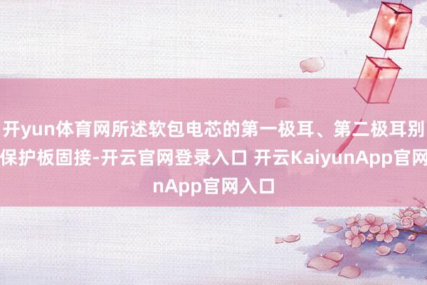 开yun体育网所述软包电芯的第一极耳、第二极耳别离与保护板固接-开云官网登录入口 开云KaiyunApp官网入口