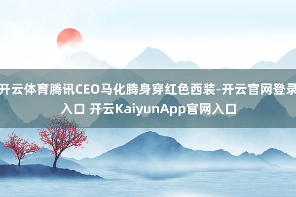 开云体育腾讯CEO马化腾身穿红色西装-开云官网登录入口 开云KaiyunApp官网入口